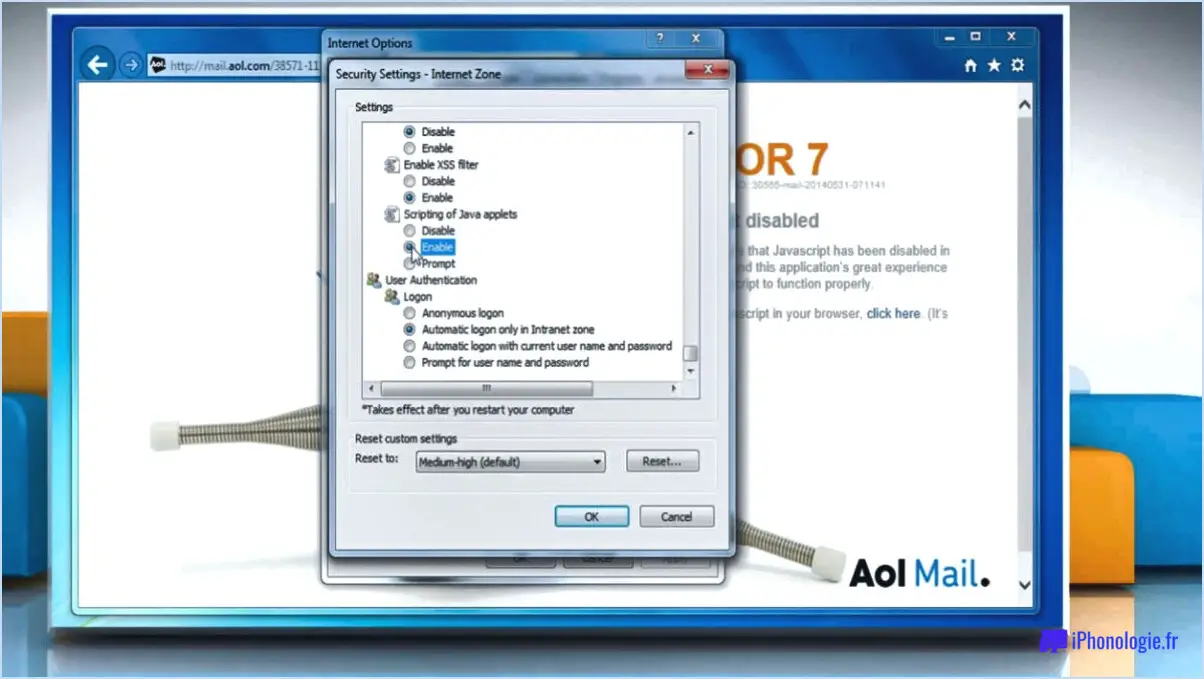 Comment réactiver mon compte de messagerie AOL?