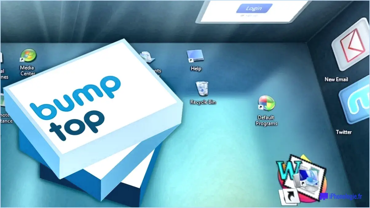 Comment rendre votre bureau Windows en 3d avec bumptop?