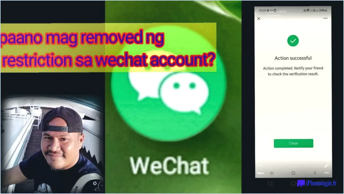Comment réparer mon compte WeChat bloqué?