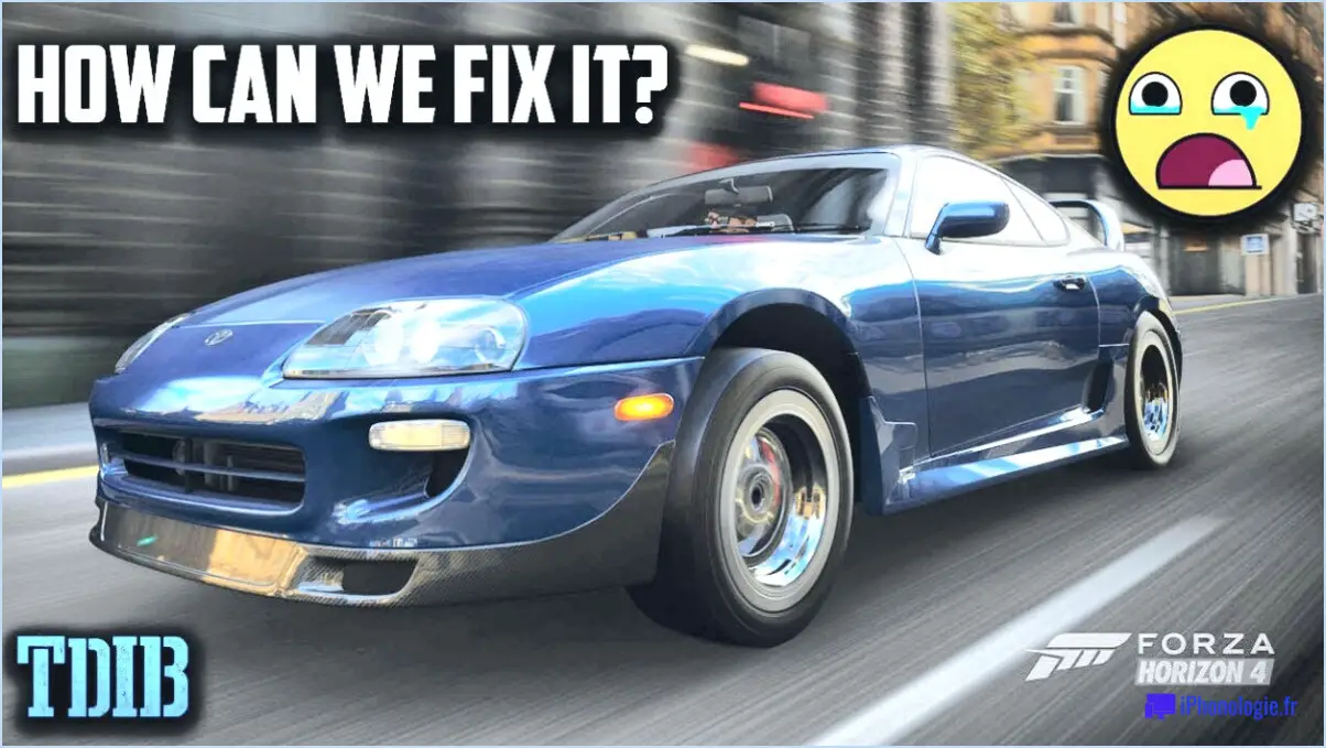 Comment réparer une voiture dans Forza Horizon 4?