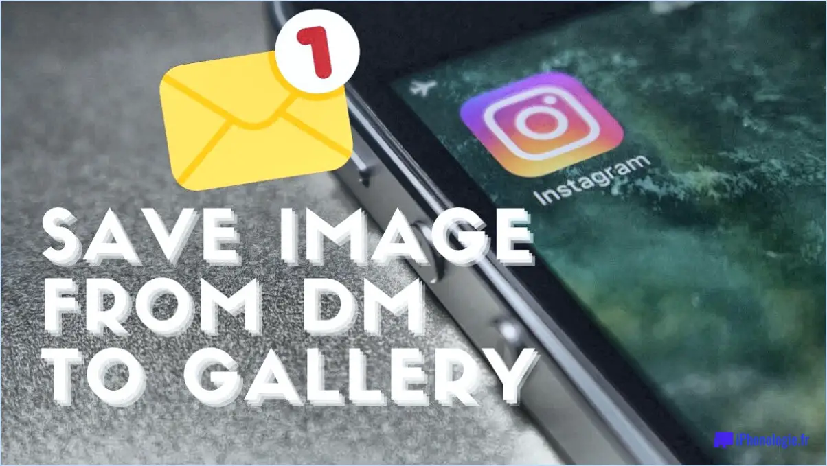 Comment sauvegarder les photos d'un message direct d'instagram?