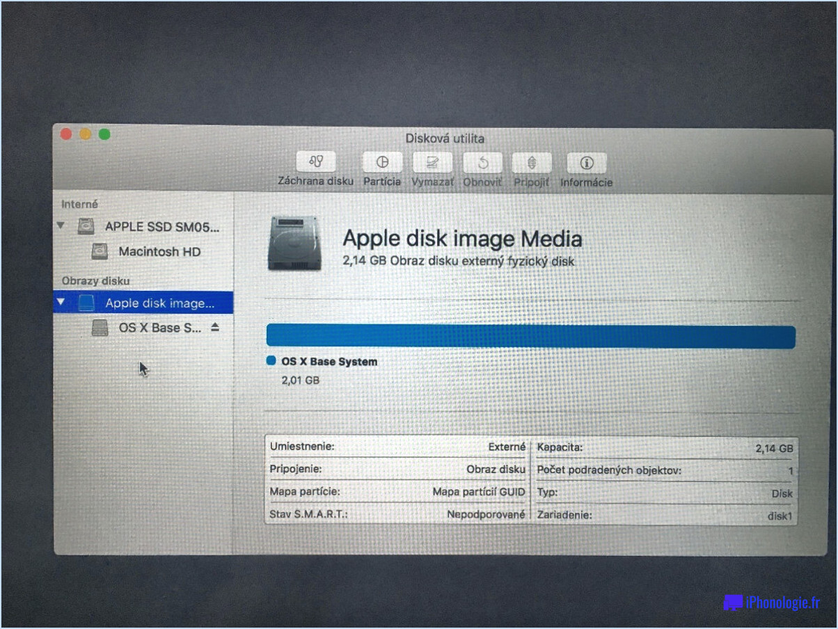 Comment supprimer des images de disque sur mac?