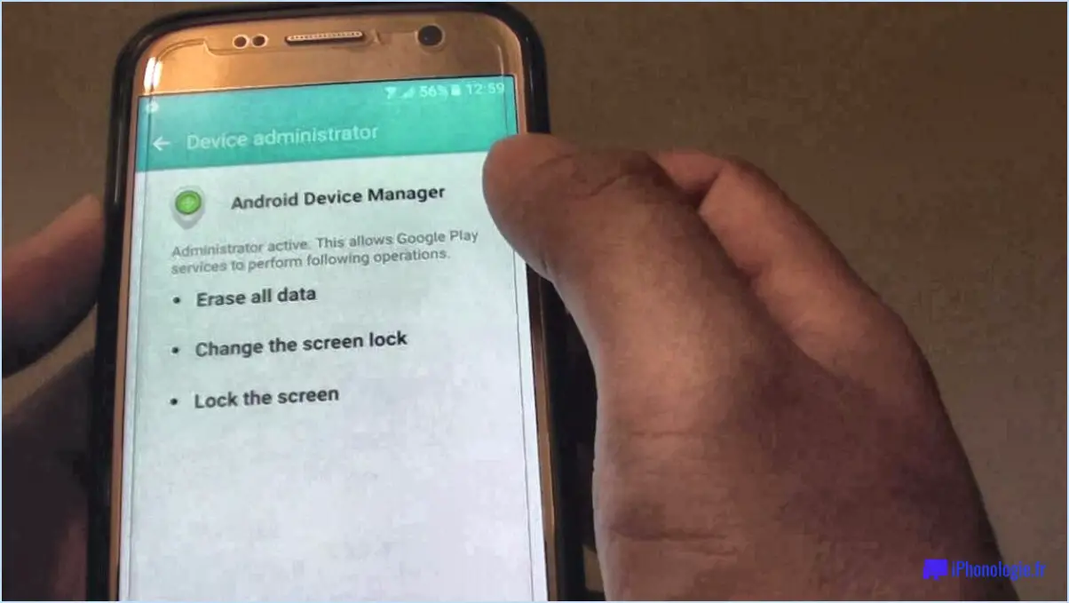 Comment supprimer le gestionnaire de périphériques d'Android?