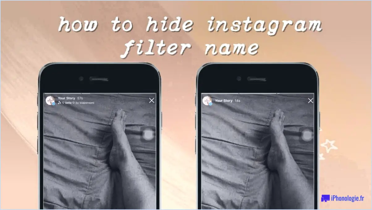 Comment supprimer les filtres des stories instagram?