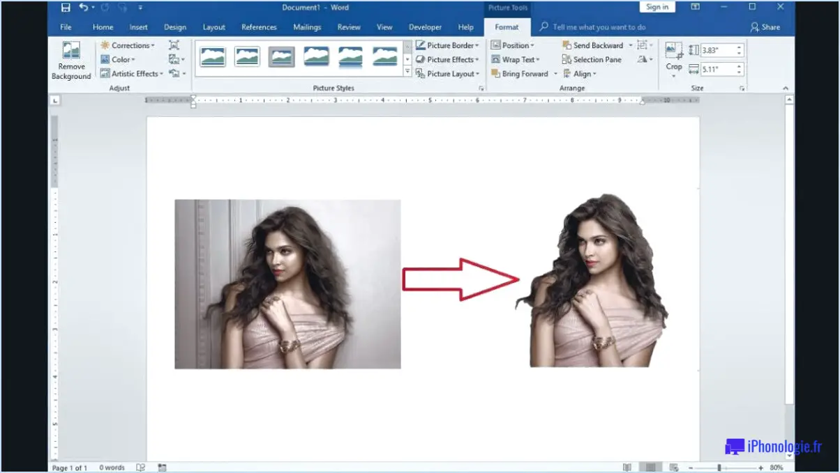 Comment supprimer toutes les images en une seule fois dans un document Microsoft Word?