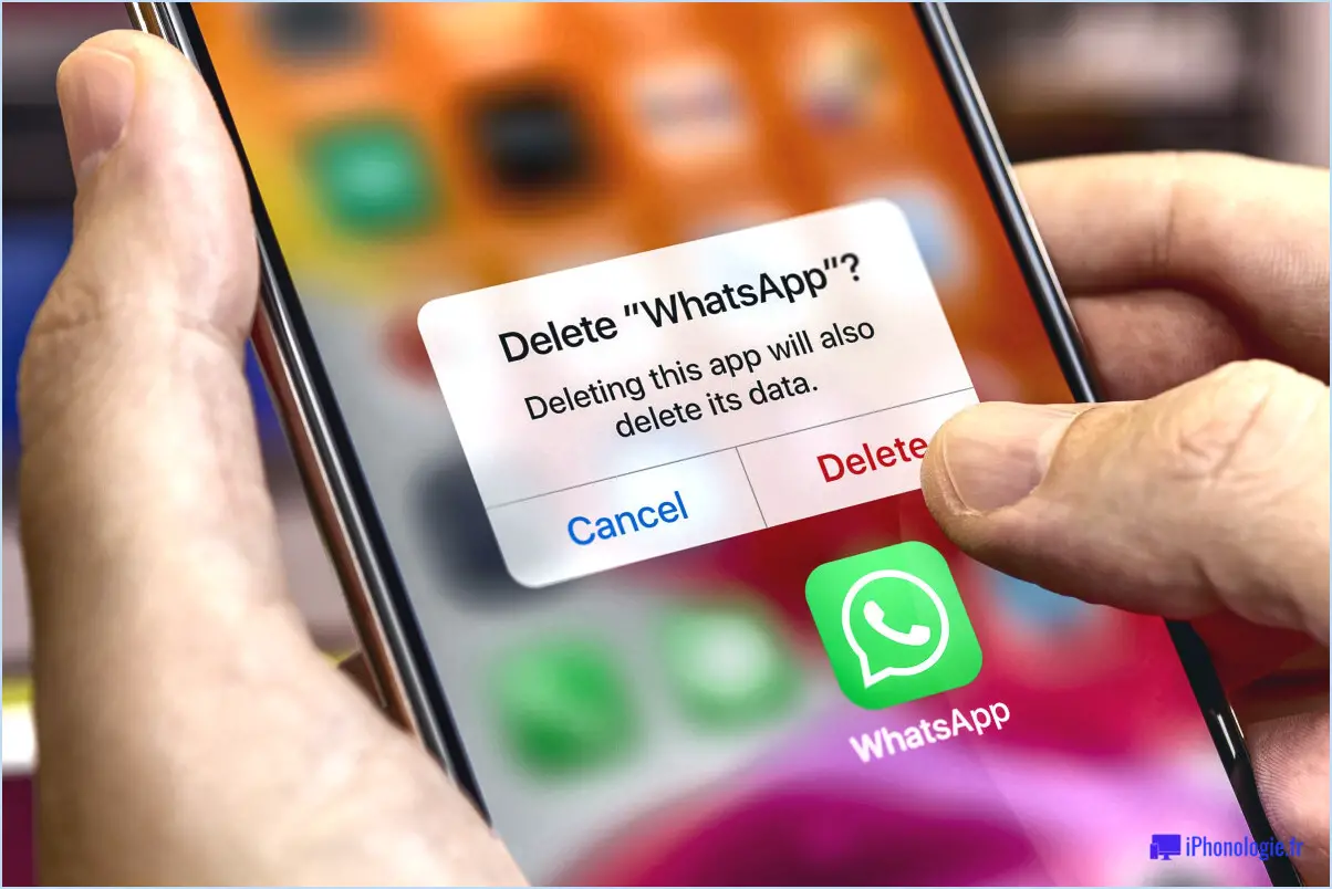 Comment supprimer un ancien compte whatsapp?