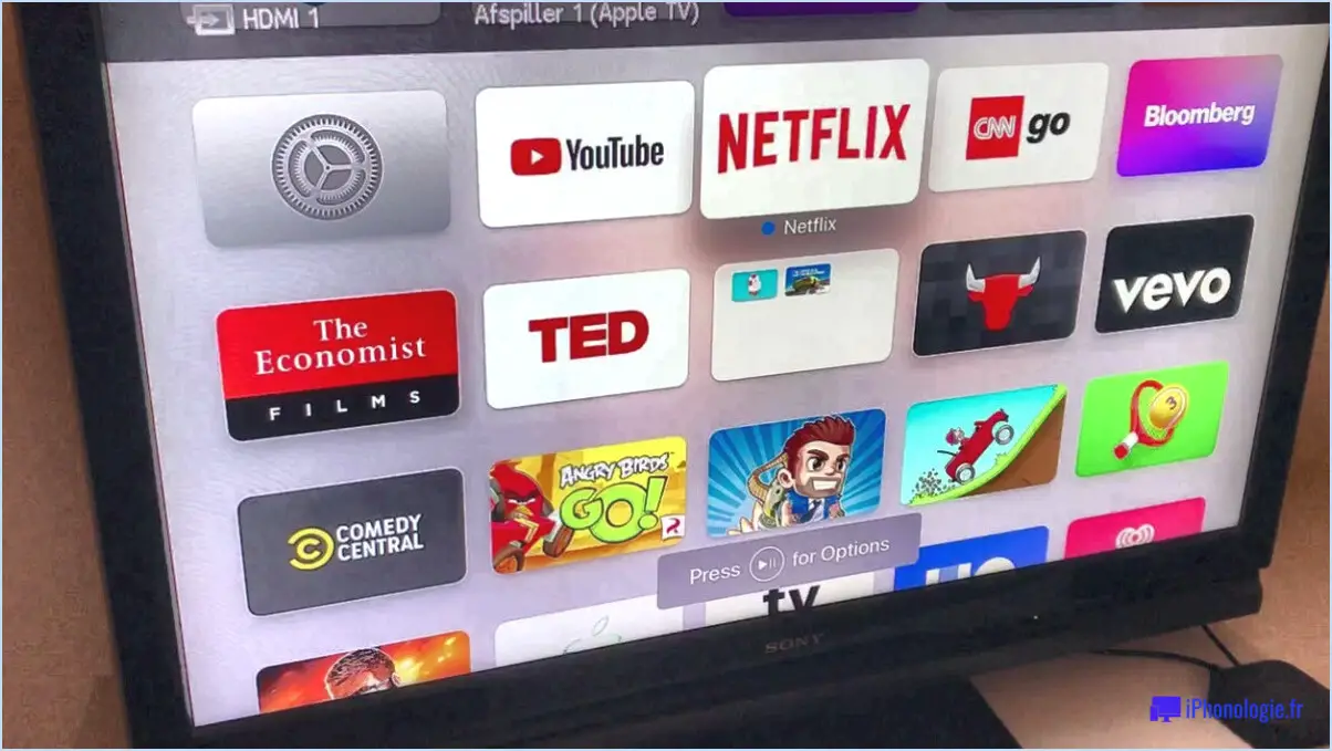 Comment supprimer un compte Netflix sur l'Apple TV?