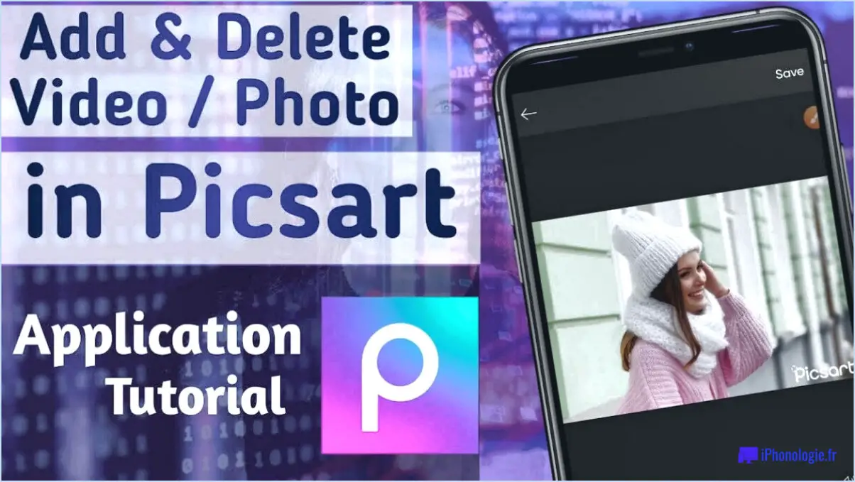 Comment supprimer un message sur PicsArt?
