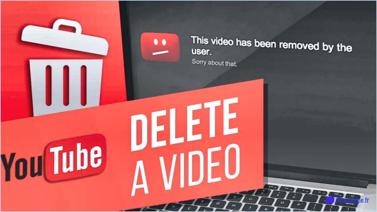 Comment supprimer une vidéo YouTube sans compte?