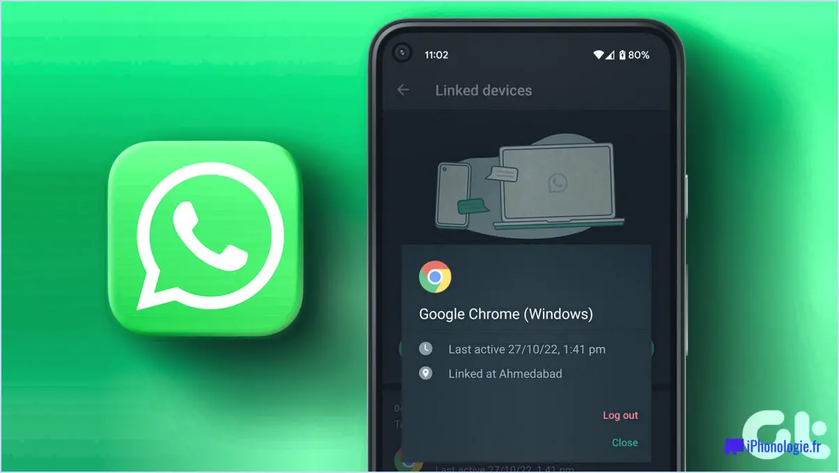 Comment supprimer WhatsApp d'autres appareils?