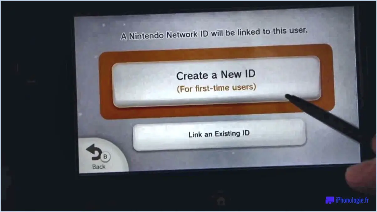 Comment transférer mon identifiant réseau Nintendo vers une autre Wii U?