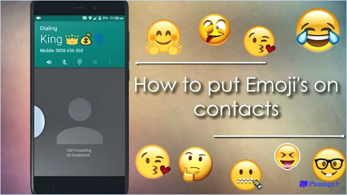 Comment utiliser les emoji sur les contacts pour android?