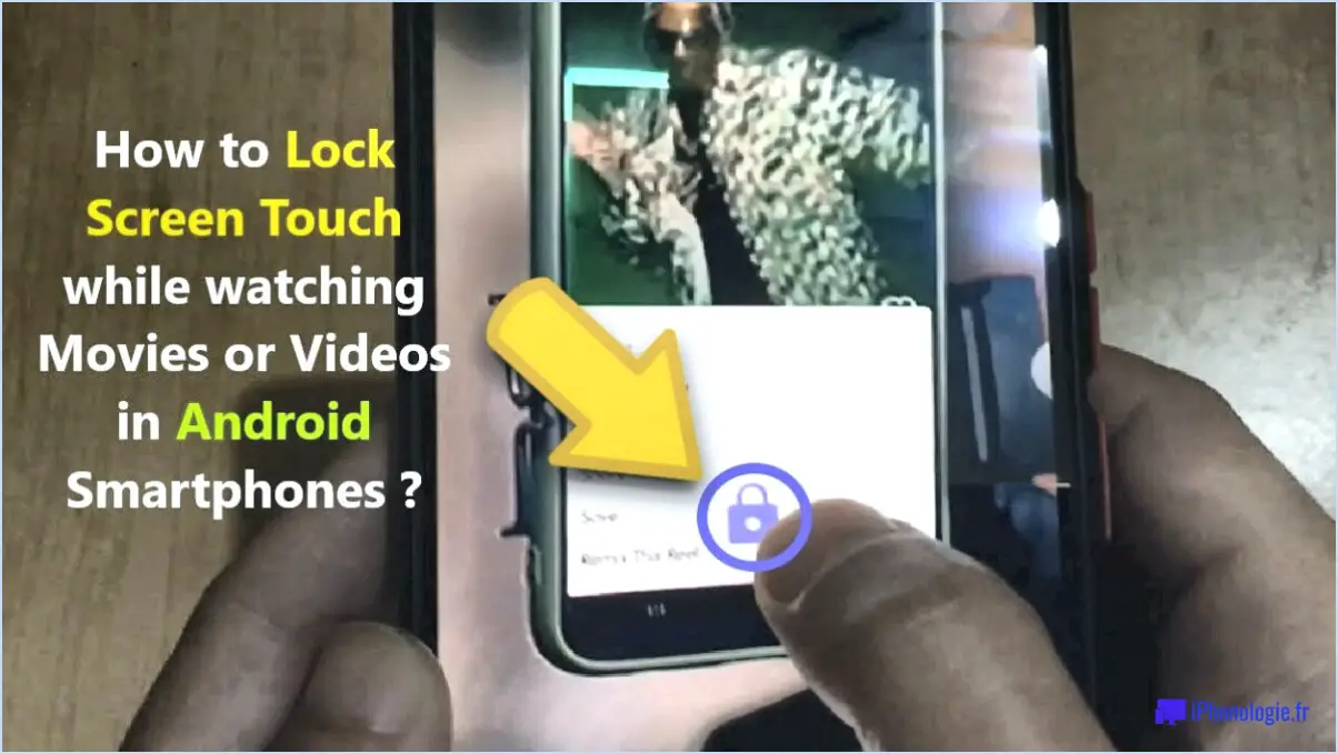 Comment verrouiller l'écran sur android tout en regardant une vidéo?