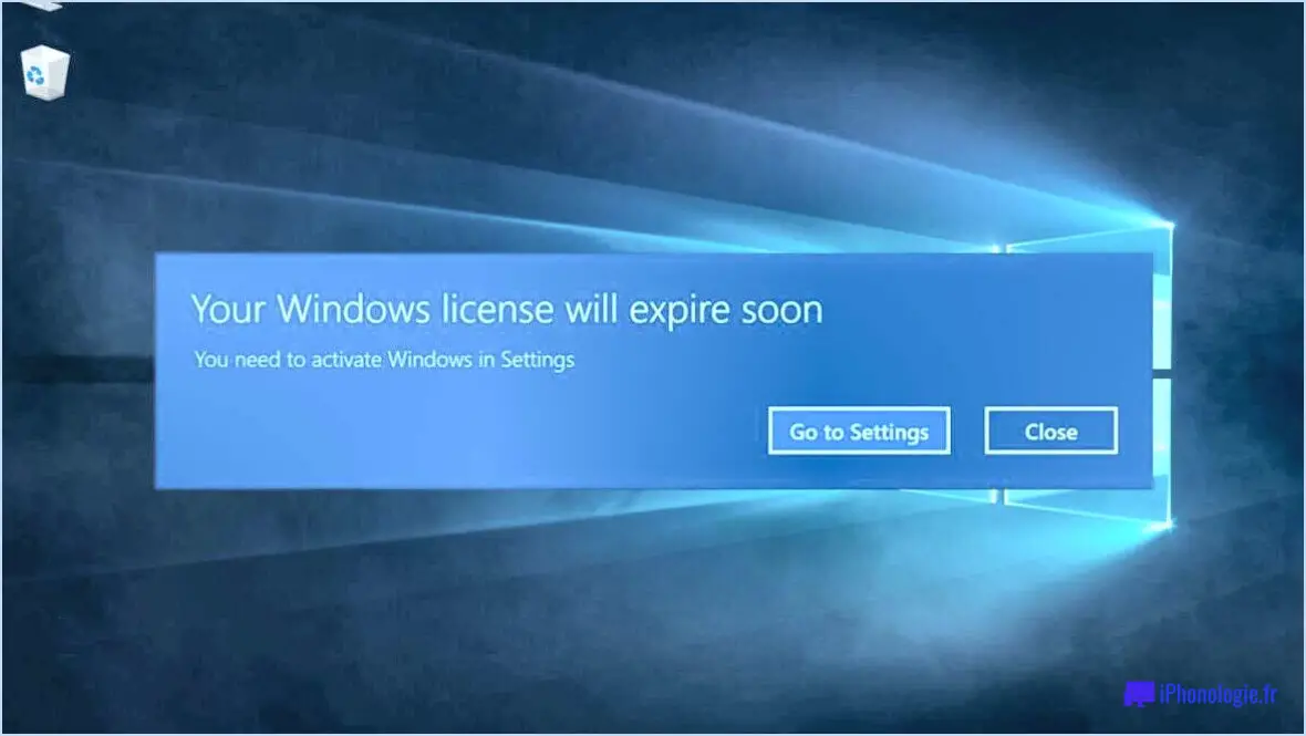 Est-ce que Windows doit être activé pour être mis à jour?