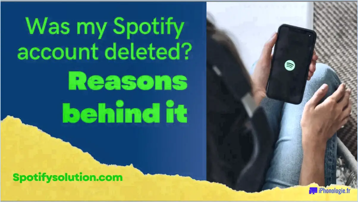 Pourquoi ne puis-je pas supprimer mon compte Spotify?
