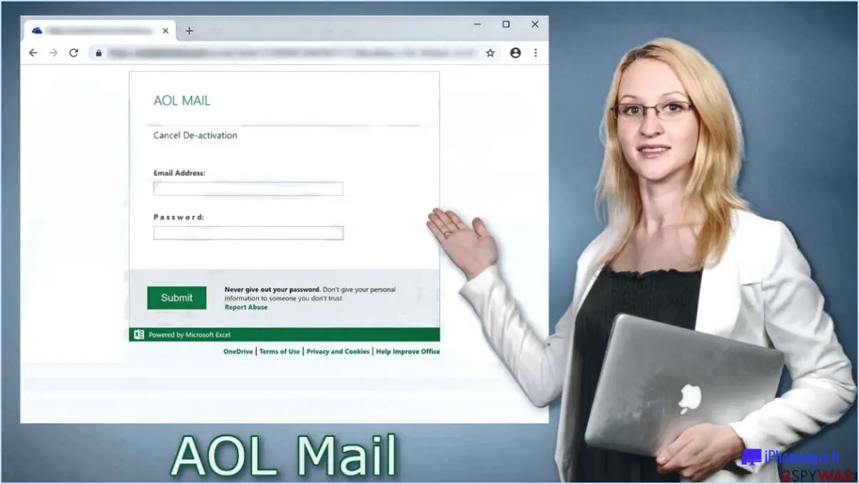 Pourquoi ne puis-je pas supprimer mon courrier électronique AOL?