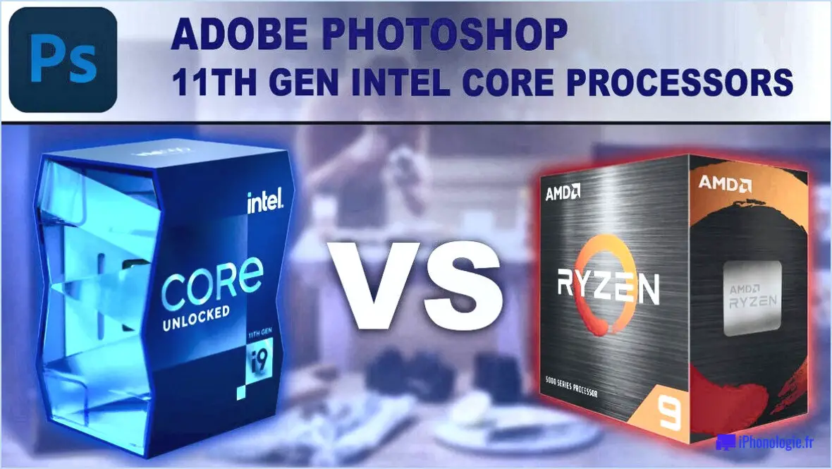 Quel est le meilleur processeur intel pour photoshop?