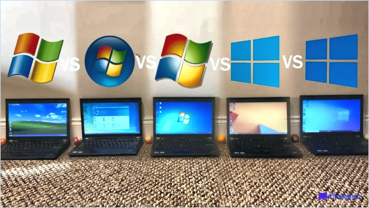 Quel est le meilleur système d'exploitation : windows xp ou vista?