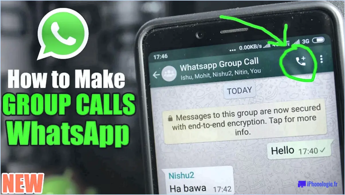 WhatsApp : Comment faire une conférence téléphonique?