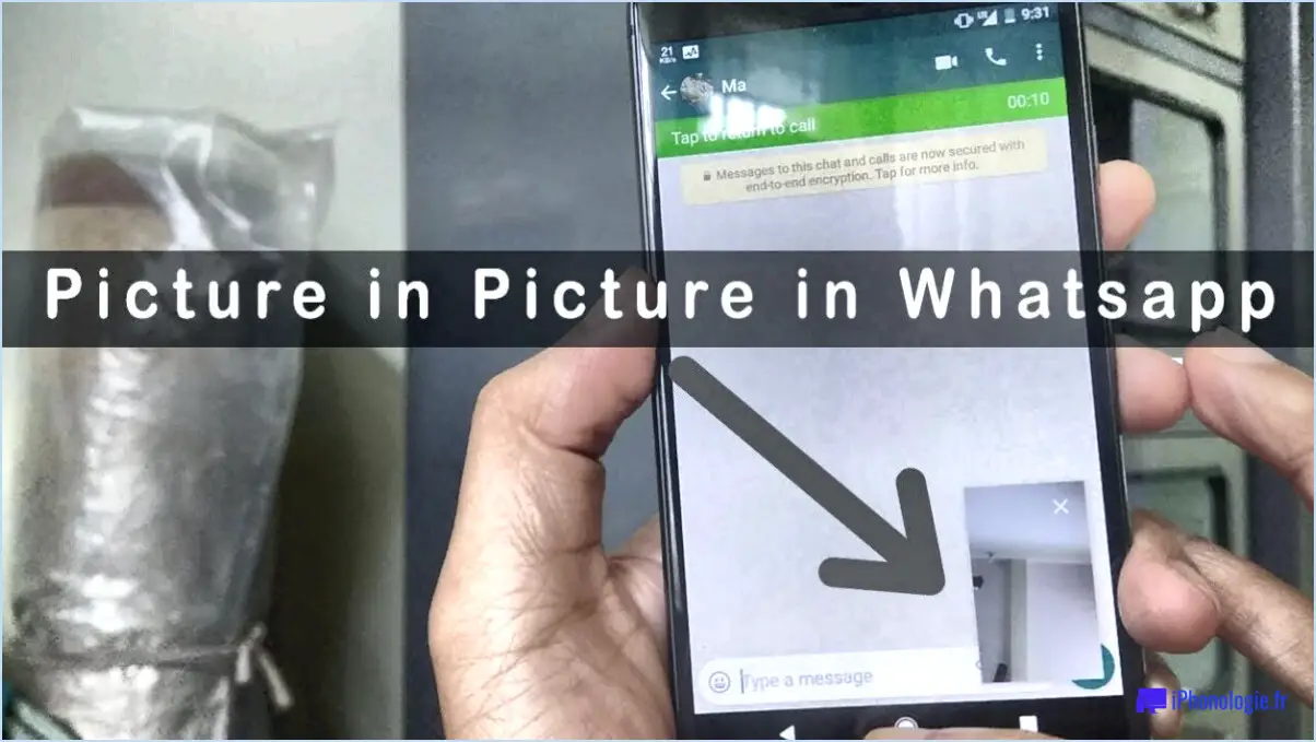 WhatsApp : Comment utiliser le mode image dans l'image?