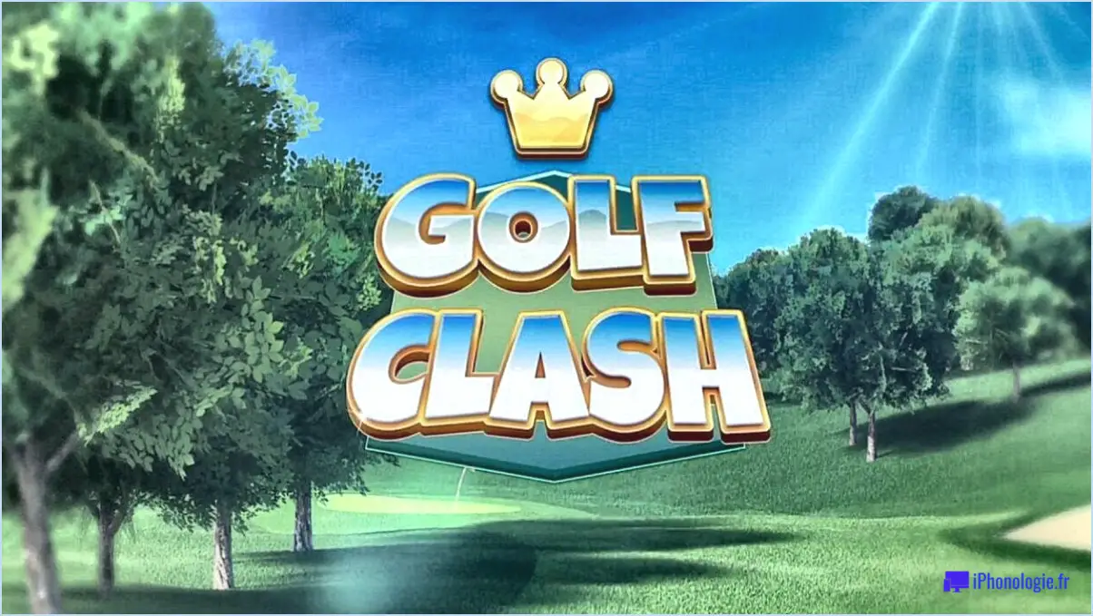Y a-t-il un problème avec le clash de golf?