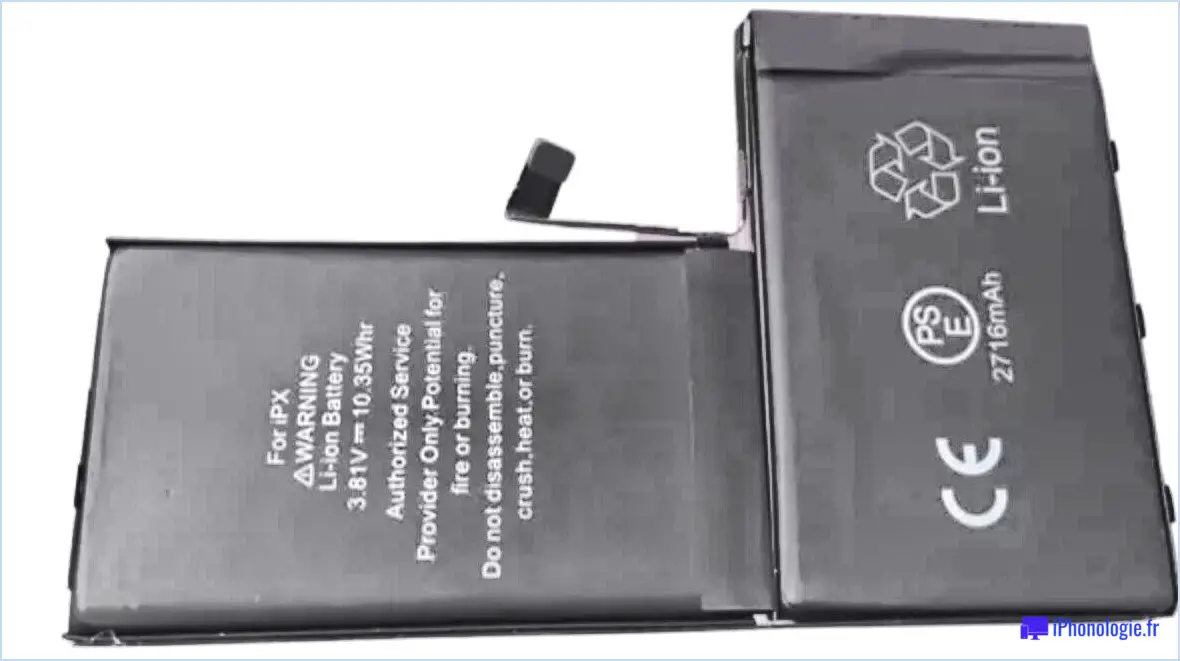 Apple iPhone X internal battery