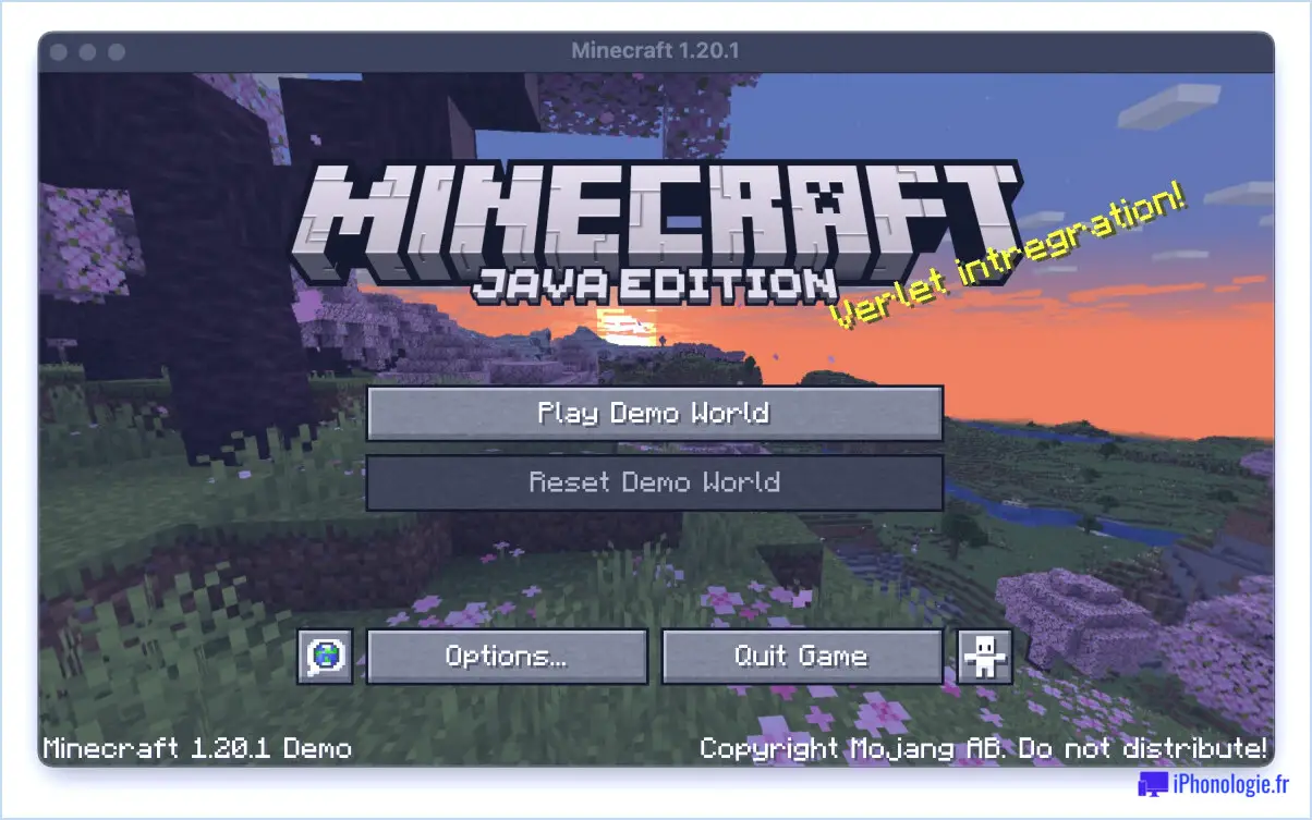 Minecraft Demo on Mac