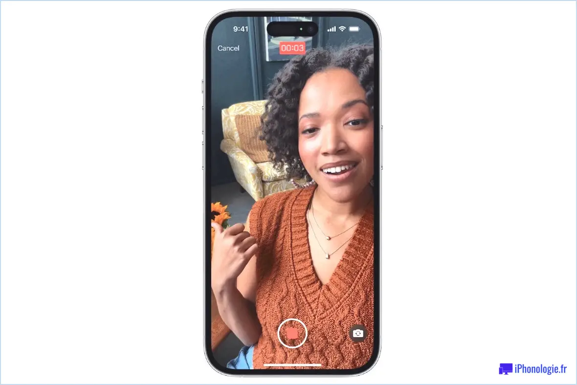 Laissez un message FaceTime iOS 17