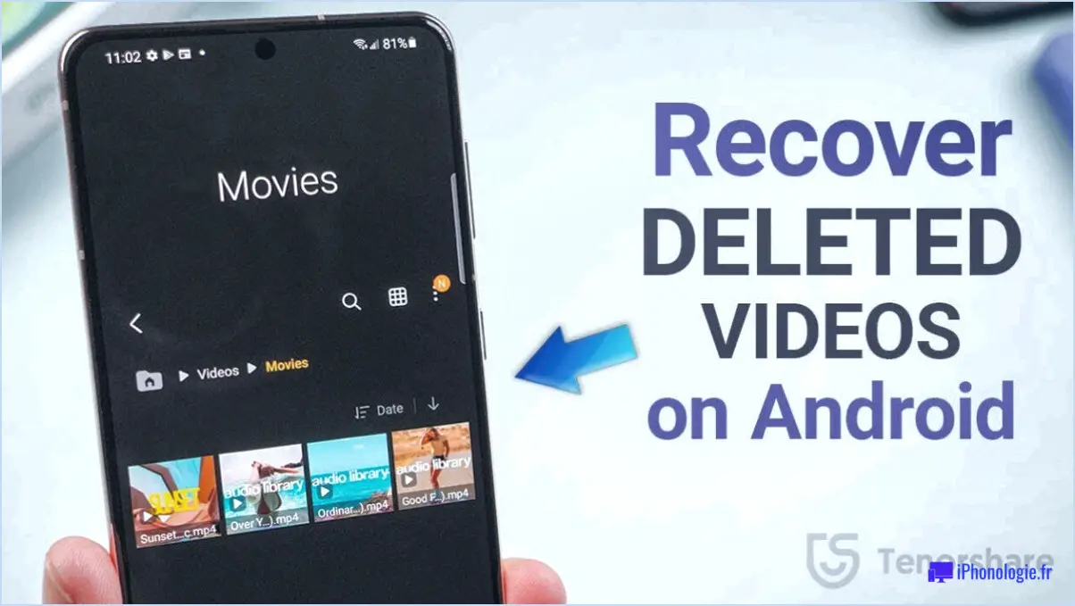 Android comment récupérer des vidéos supprimées?