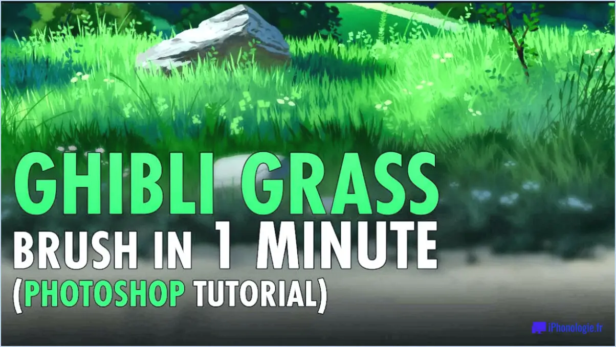 Comment faire une brosse à herbe dans photoshop?