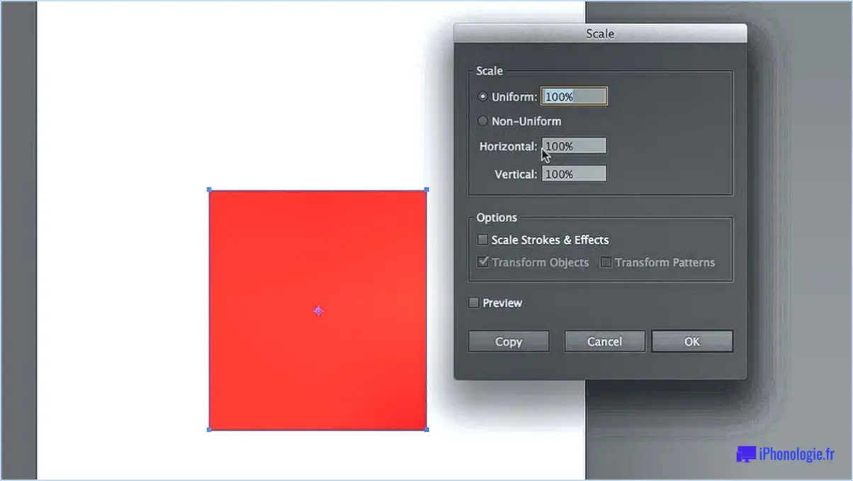 Comment mettre à l'échelle les contours dans Illustrator?