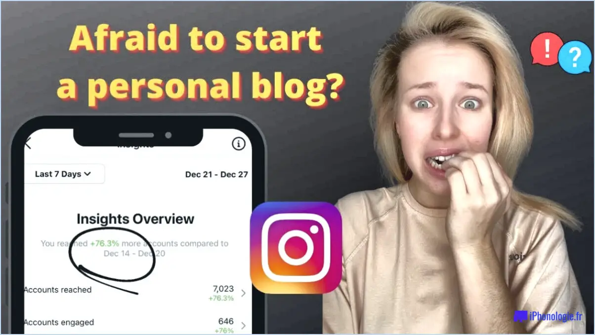 Comment obtenir un blog personnel sur Instagram?