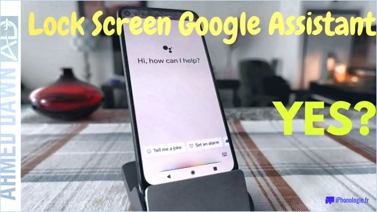 Comment utiliser l'assistant Google sans déverrouiller le téléphone?