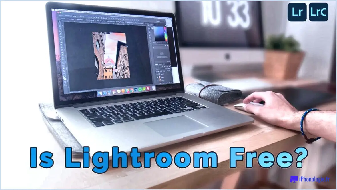 Le logiciel adobe lightroom est-il gratuit sur l'ordinateur portable?