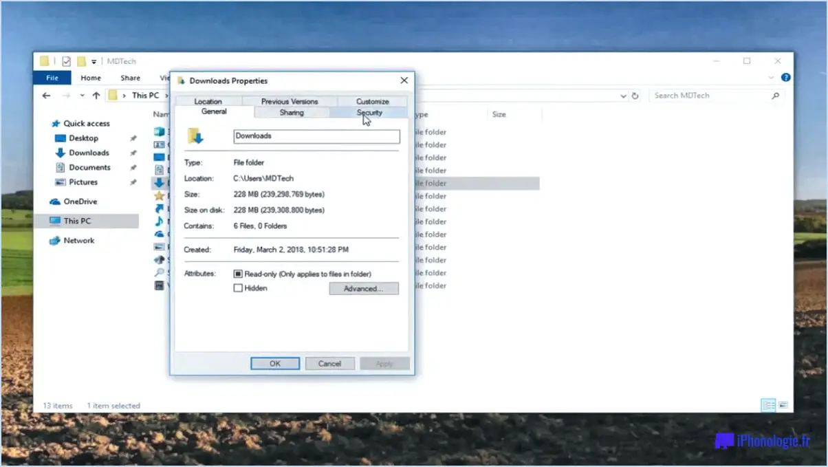 Prendre possession des fichiers windows par un simple glisser-déposer?