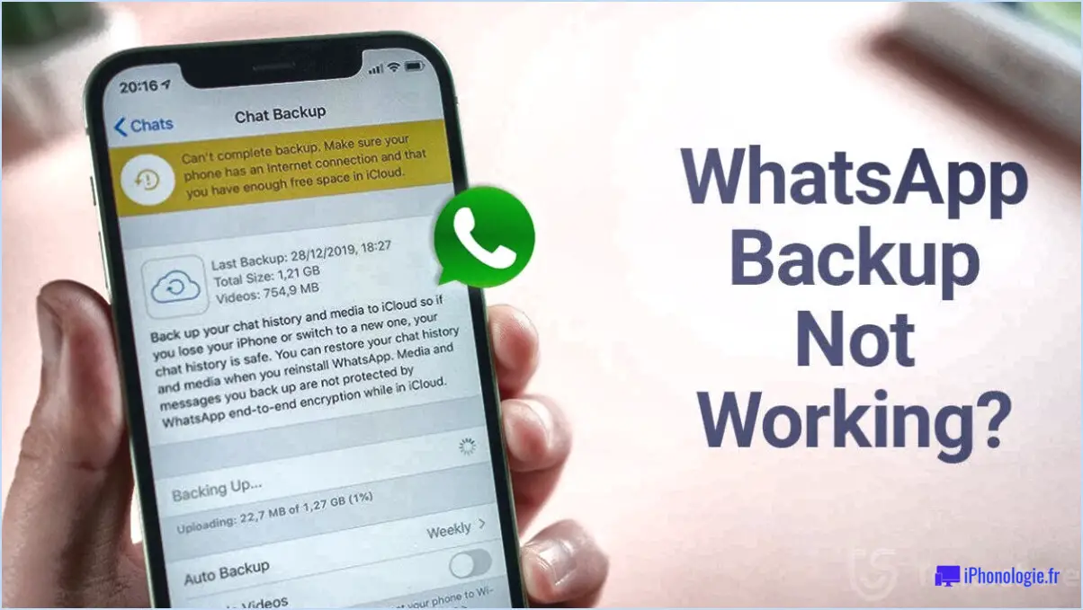 Whatsapp fixed whatsapp ne détecte pas la sauvegarde locale?