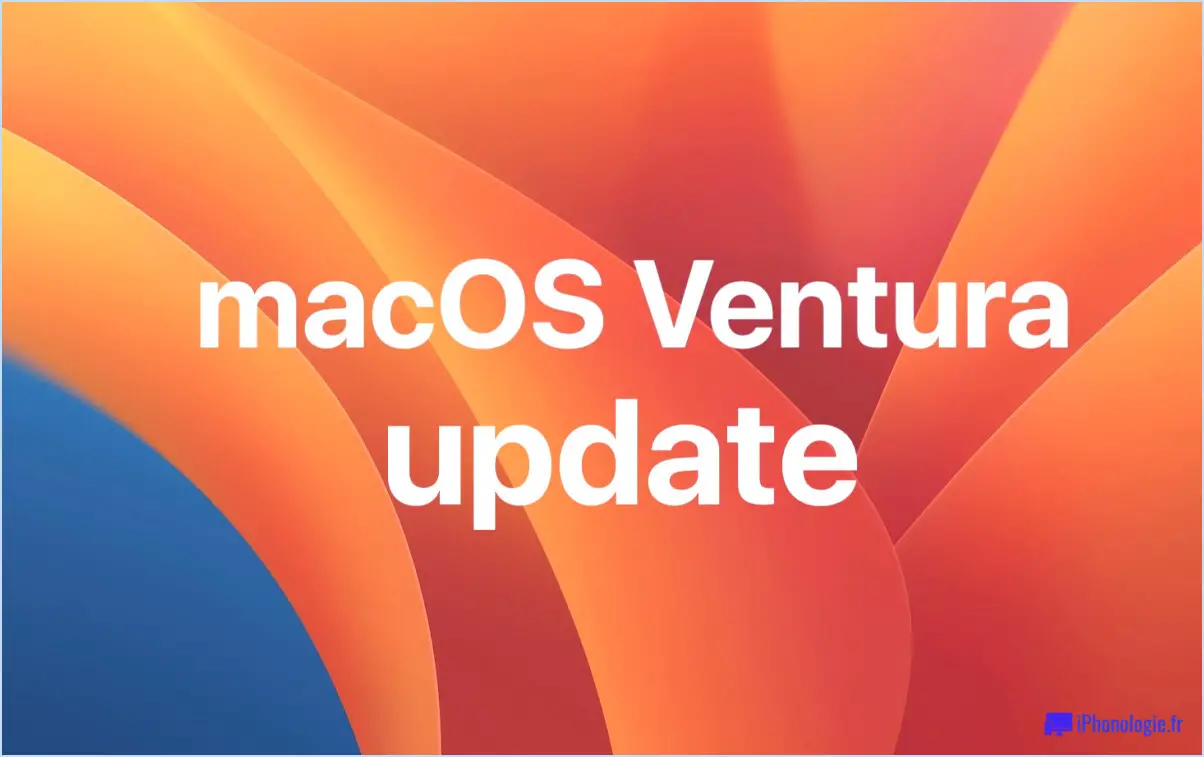 MacOS Ventura update