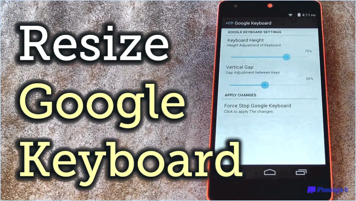 Android 10 : comment ajuster la taille du clavier?