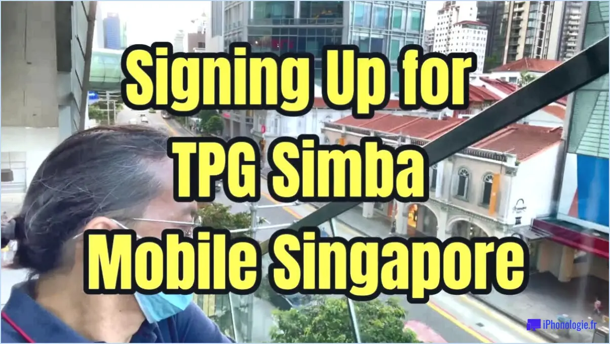 Comment annuler mes tpg à Singapour?