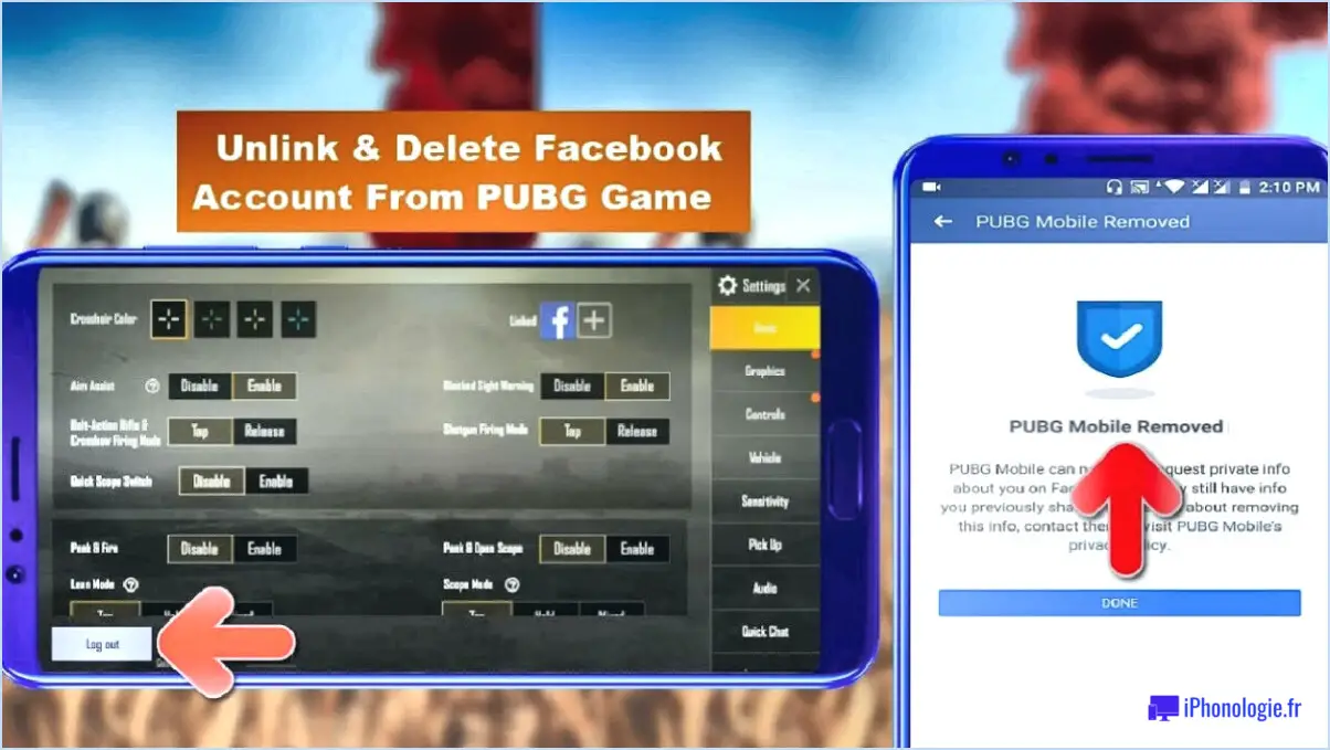 Comment changer de compte Facebook dans PUBG mobile?