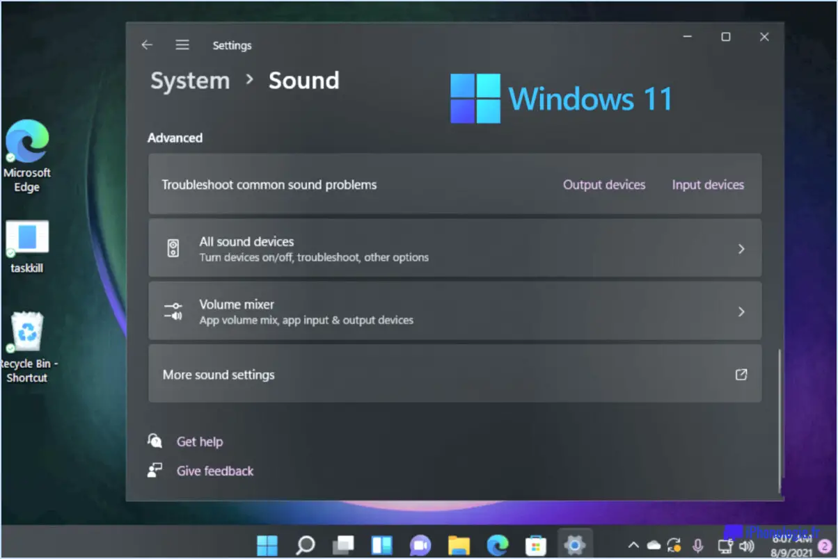 Comment changer le volume du son sur windows 11?