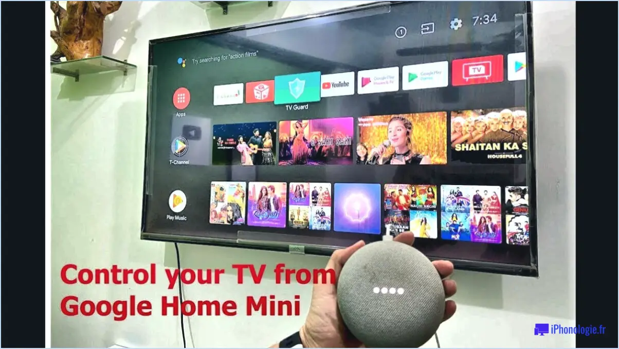 Comment connecter google nest mini à samsung tv?
