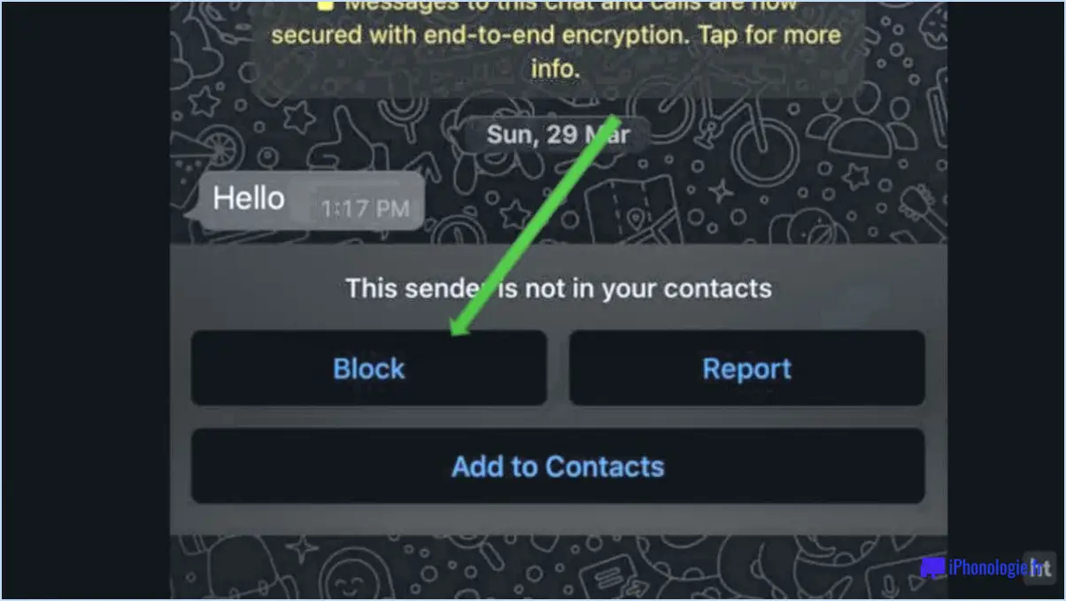 Comment débloquer un numéro non enregistré sur whatsapp?