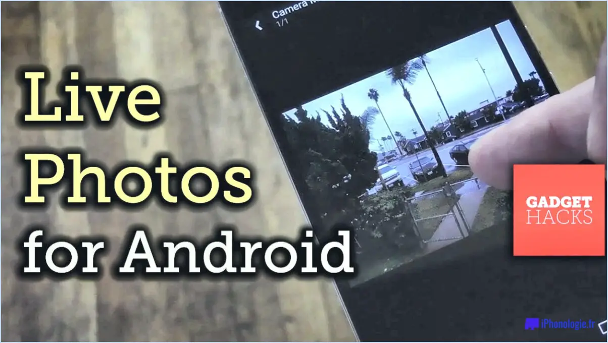 Comment envoyer des photos en direct sur android?