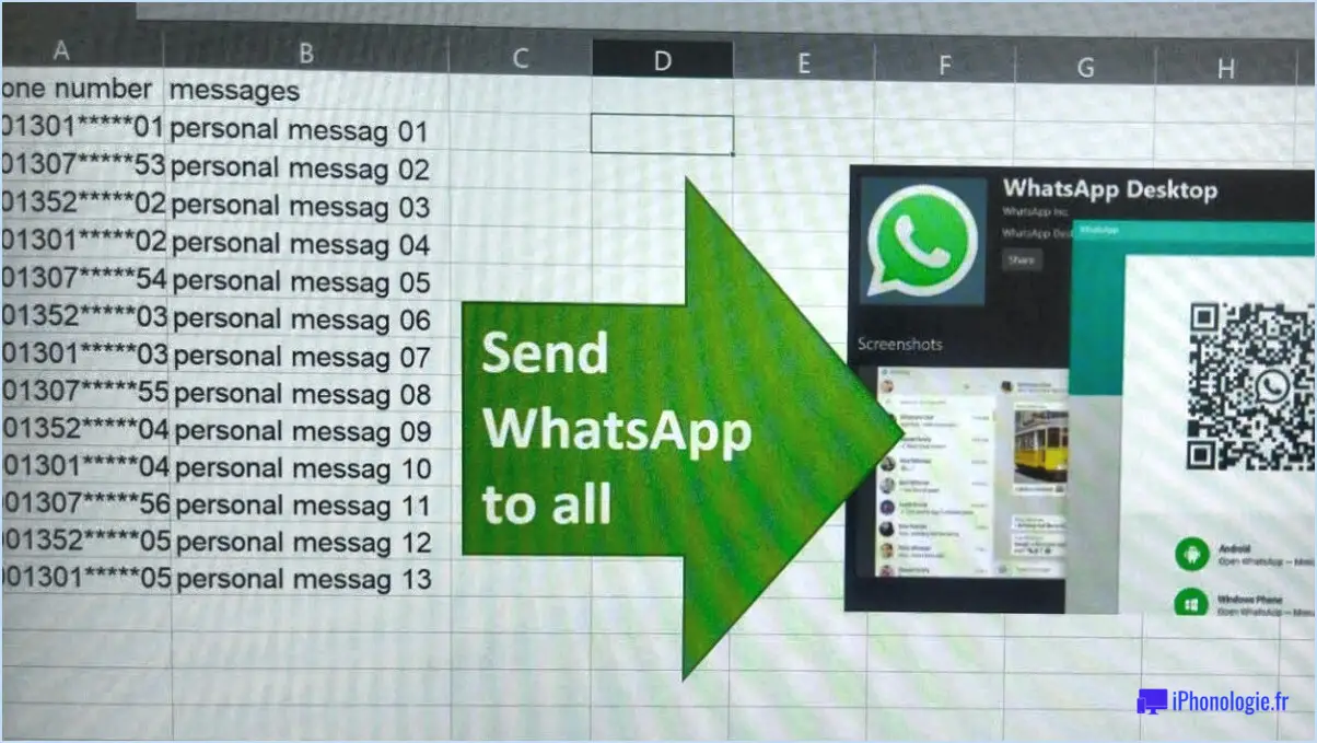 Comment envoyer un fichier excel sur whatsapp?