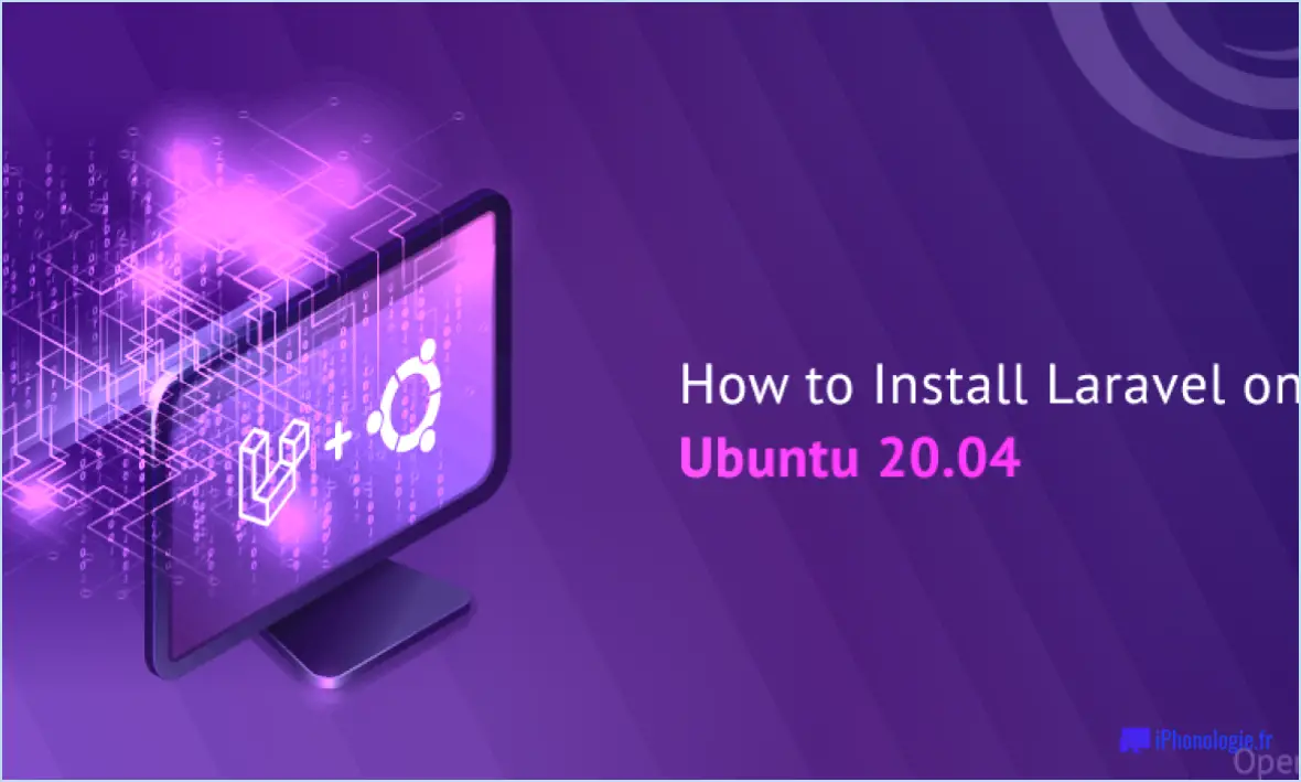 Comment installer laravel sur ubuntu 20 04?
