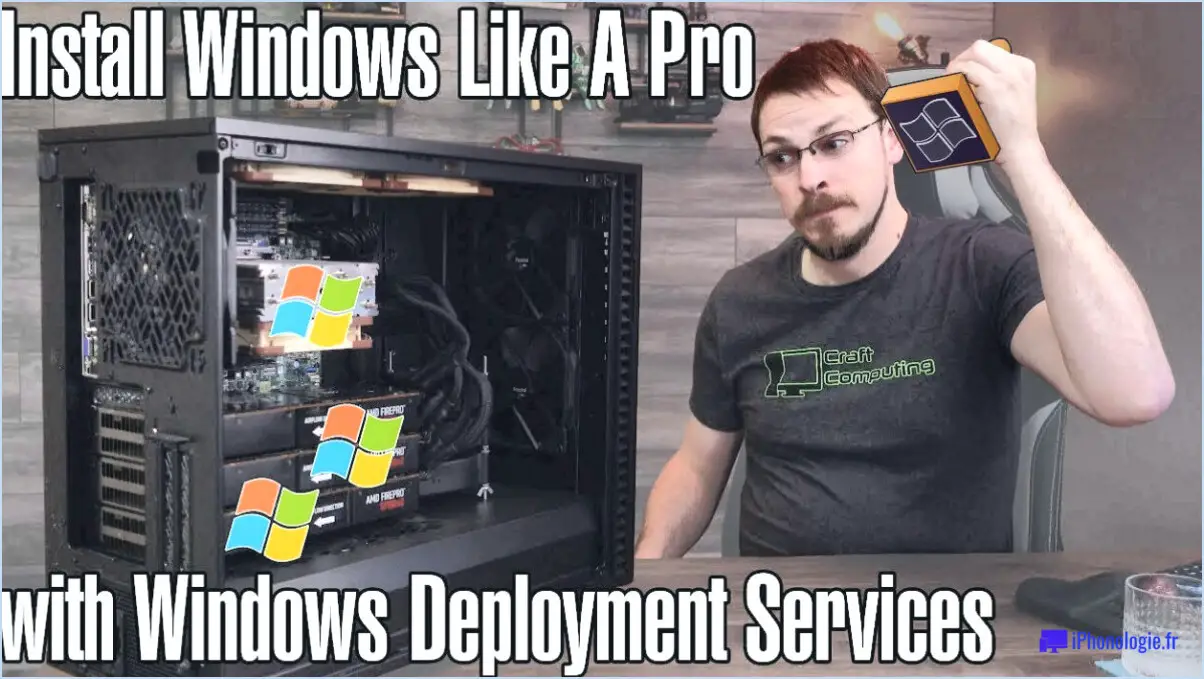 Comment installer windows 10 deployment services?