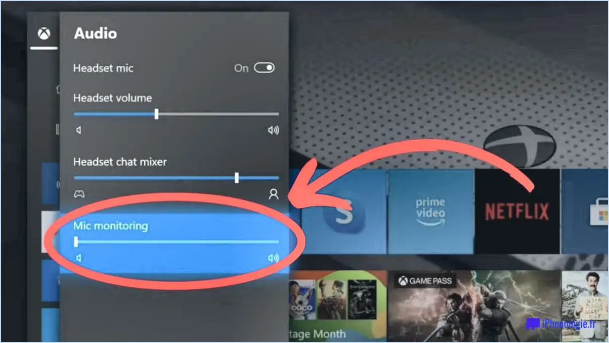 Comment ne plus s'entendre sur mic xbox?