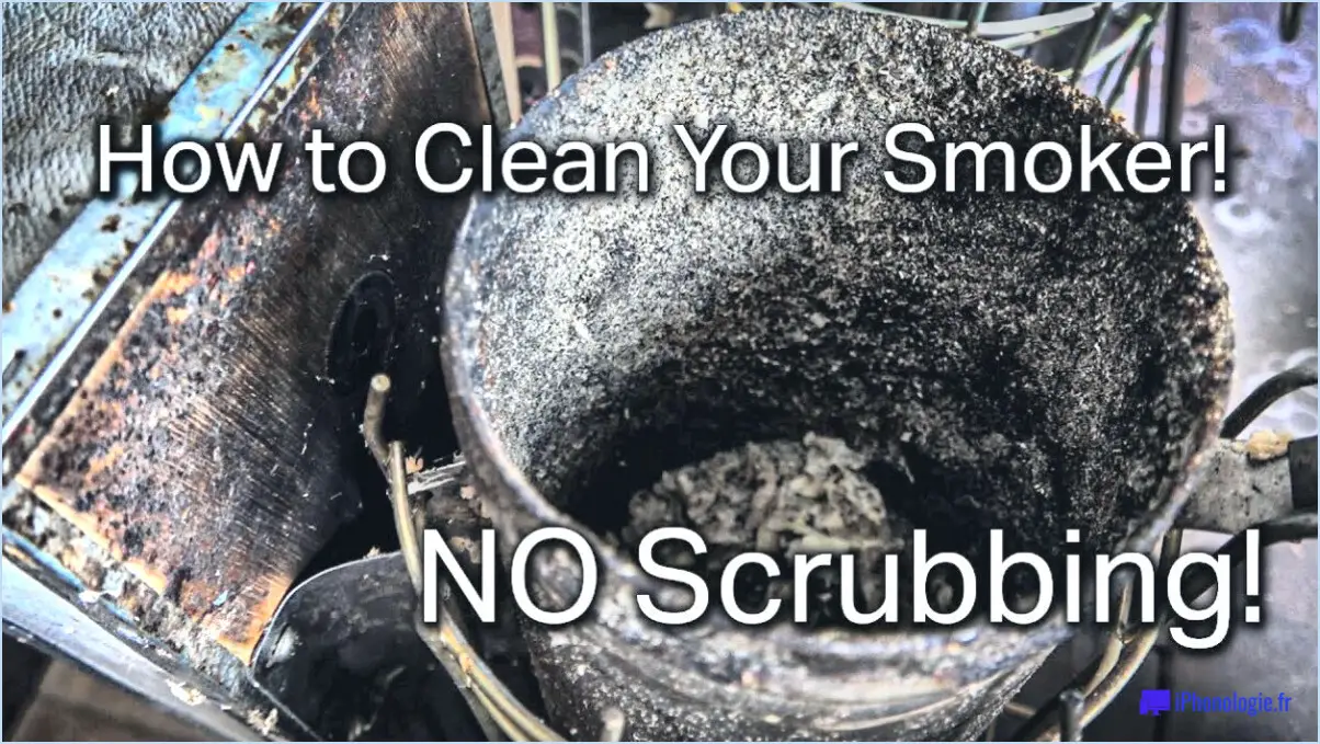 Comment nettoyer la créosote du fumoir?