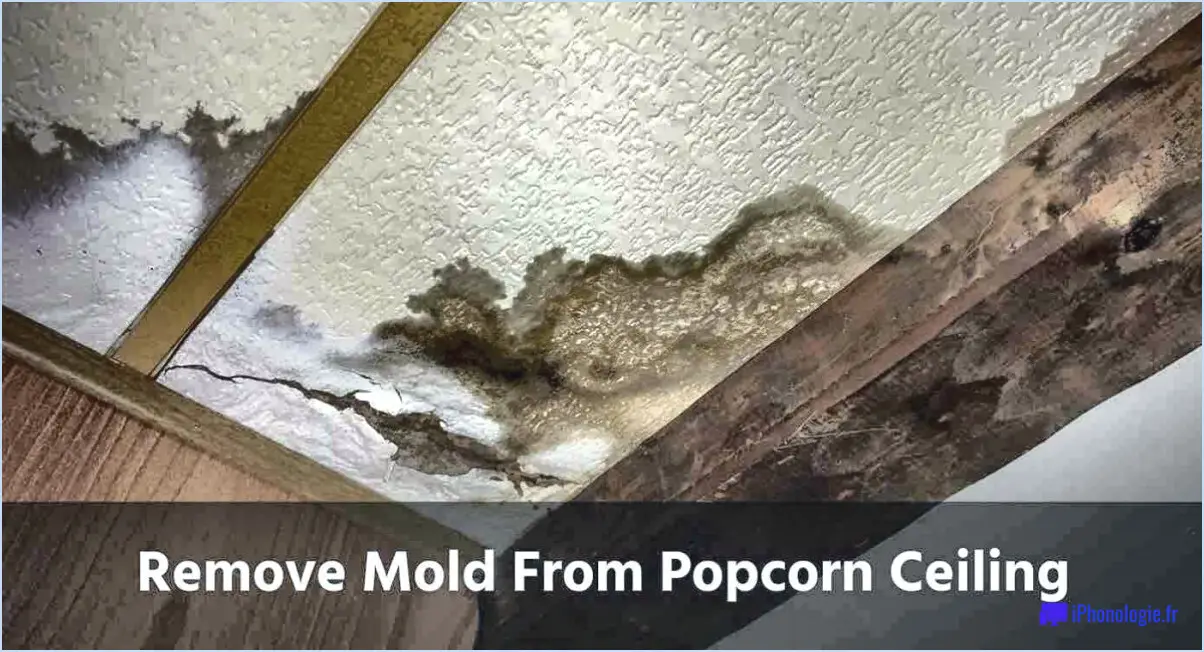 Comment nettoyer la moisissure sur un plafond en popcorn?